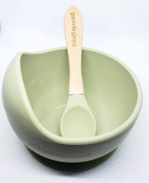 Silicone Baby/Toddler Bowl+Spoon Set