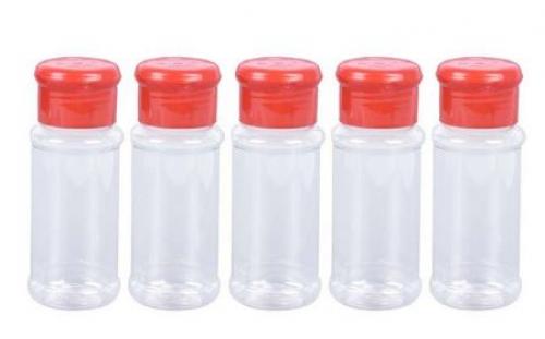 12pack 2oz Plastic Spice Salt Pepper Shakers Seasoning Condiment Vinegar Bottle (Add color of choice in comments)