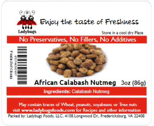 African Calabash Nutmeg - 3oz