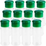 12pack 2oz Plastic Spice Salt Pepper Shakers Seasoning Condiment Vinegar Bottle (Add color of choice in comments)